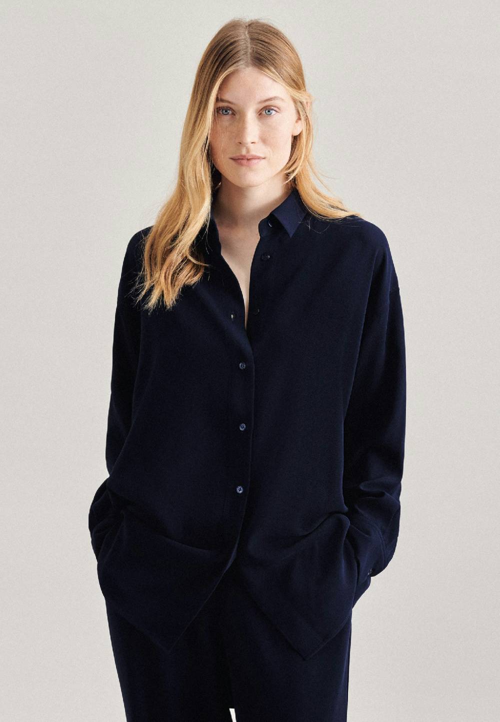 Seidensticker Twill Longbluse Vierteljährliche Förderung