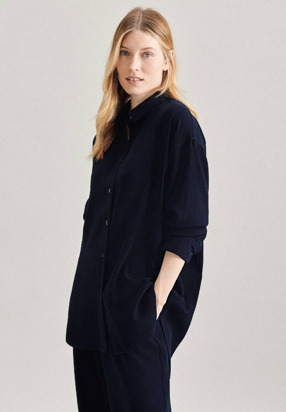 Seidensticker Twill Longbluse Vierteljährliche Förderung