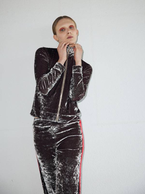Simone Wild Hammered Velvet Zip Jacket Lagerräumung