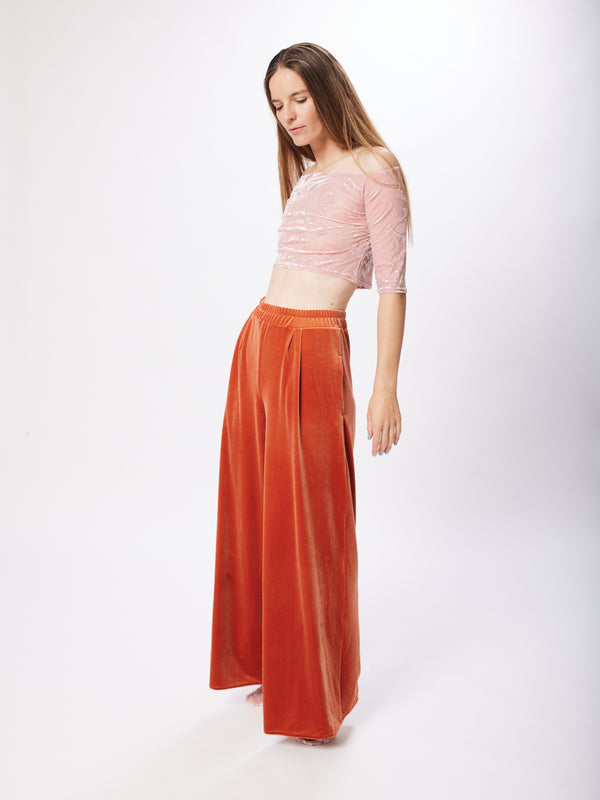 Simone Wild Velvet Pocket Pants Amber Saisonale Angebote