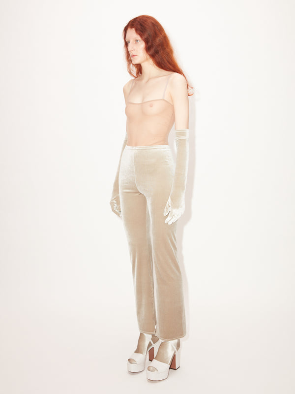 Simone Wild Velvet Slit Pants Fabrikladen