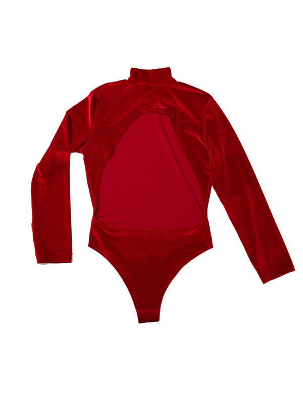 Simone Wild Velvet Body High Neck Großer Ausverkauf