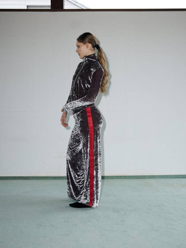 Simone Wild Velvet Stripe Pants Fabrikverkauf