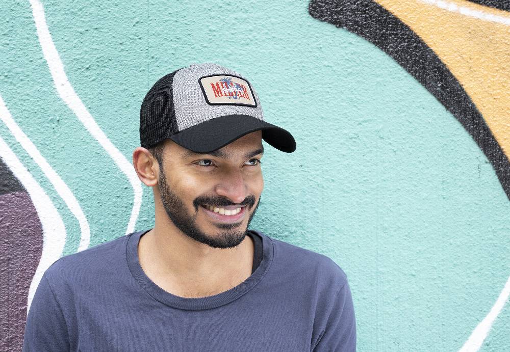 ﻿Smith & Miller Varnado Unisex Trucker Cap, grey-black Black Friday