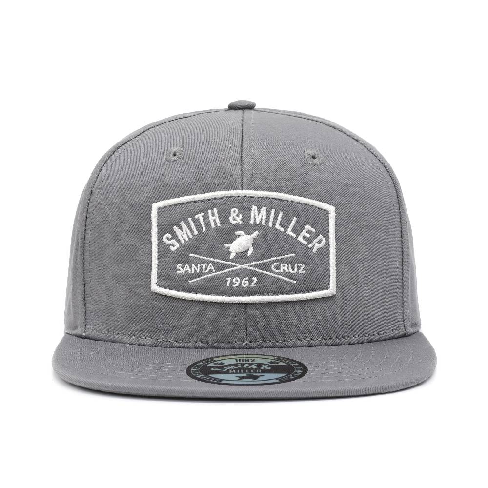 Smith & Miller Lambert Unisex Flat Snapback Cap, charcoal Saisonale Angebote