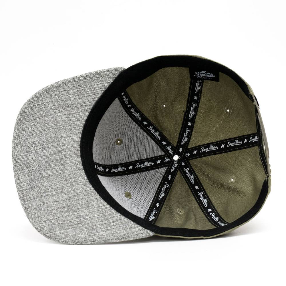 Smith & Miller Ollado Unisex Snapback Cap, olive Kostenlose Rückgabe
