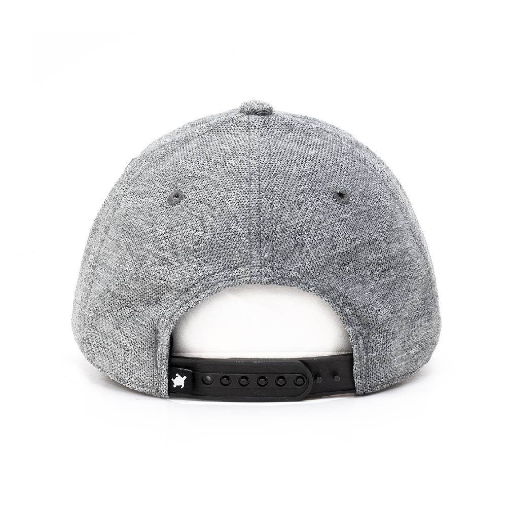 Smith & Miller Tencel Curved Cap, heather lt.grey - black Neueste Stile