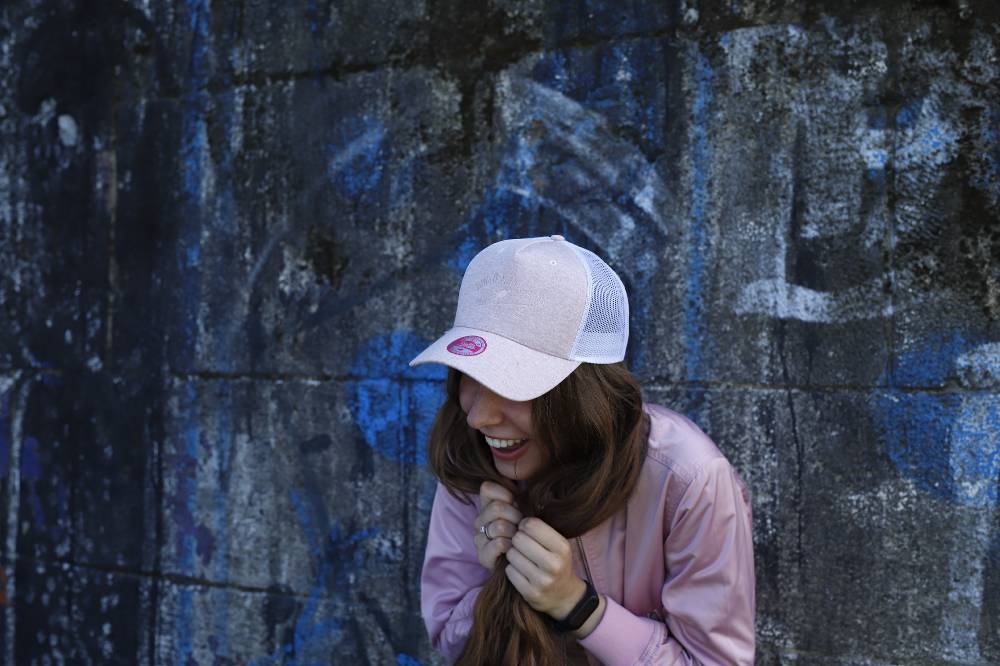 Smith & Miller Pico Rivera Women Trucker Cap, heather lt.pink - white Lagerräumung