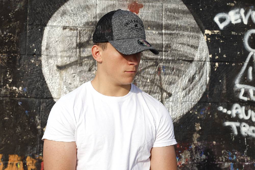 Smith & Miller Pico Rivera Unisex Trucker Cap, heather anthracite Super Sparpreis