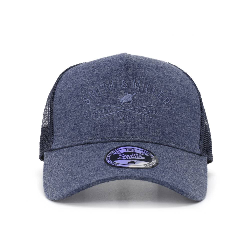 Smith & Miller Pico Rivera Unisex Trucker Cap, heather navy Kostenlose Rückgabe