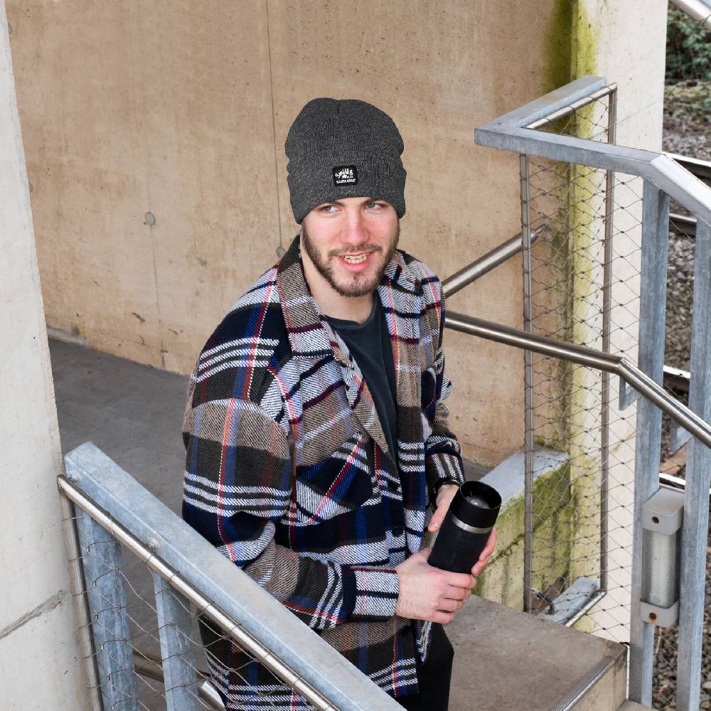 Smith & Miller Iduna Beanie, grey/black Neueste Stile