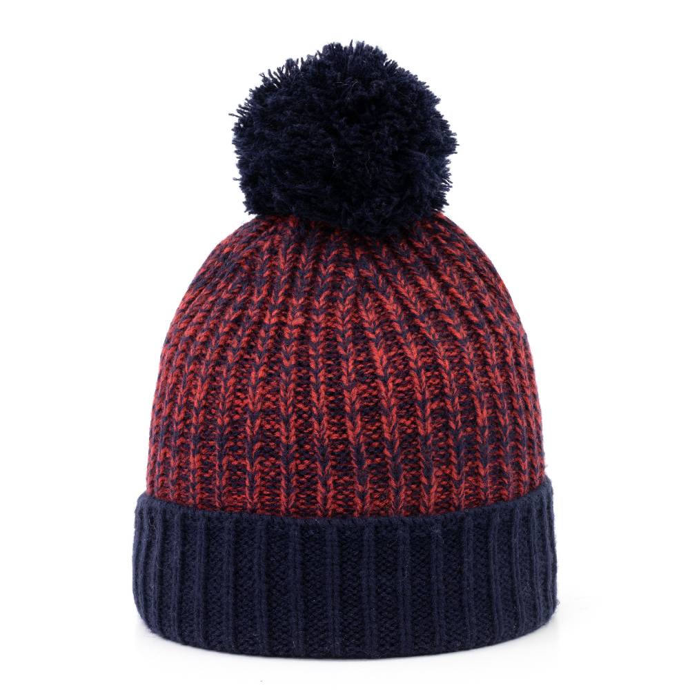Smith & Miller Iver Beanie, navy/red Bis zu 55% Rabatt