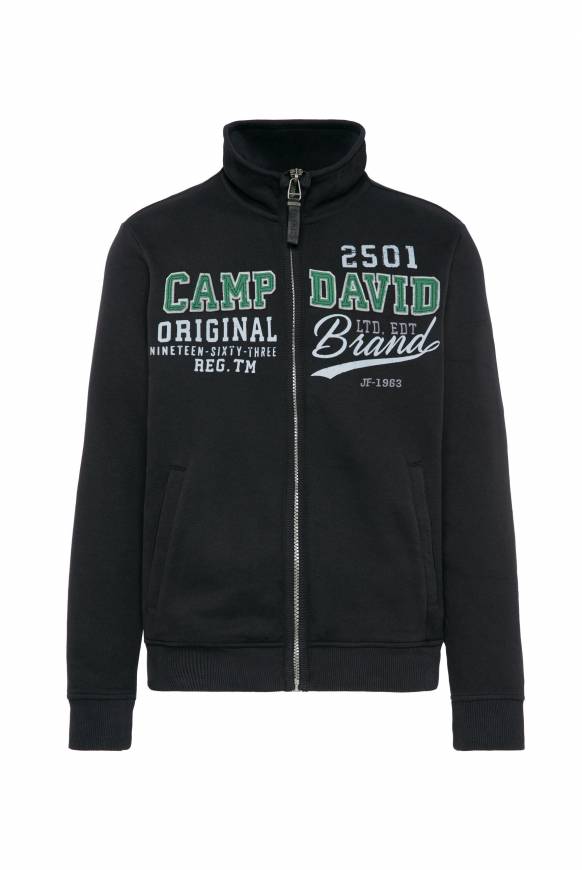 Soccx Sweatjacke mit Artwork im Retro-Style black Osterangebot