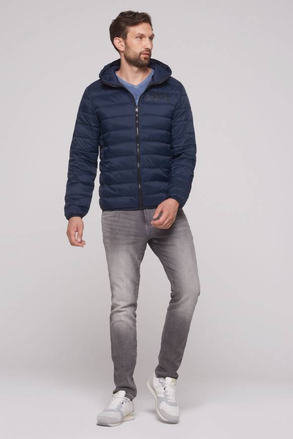 Soccx Leichte Steppjacke mit Kapuze blue navy Blitzangebot