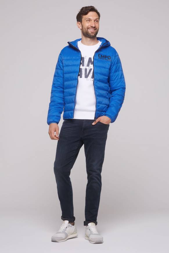 Soccx Leichte Steppjacke mit Kapuze flight blue Große Rabatte
