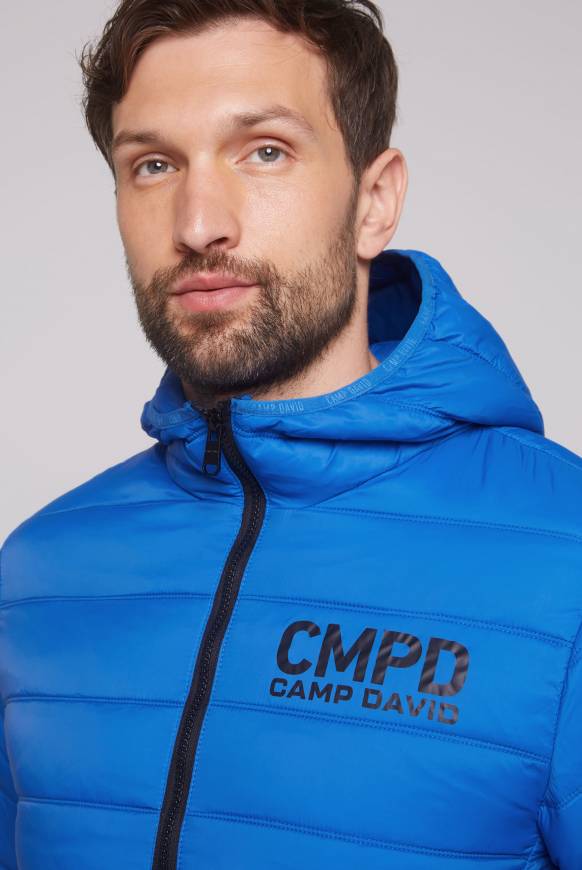 Soccx Leichte Steppjacke mit Kapuze flight blue Große Rabatte