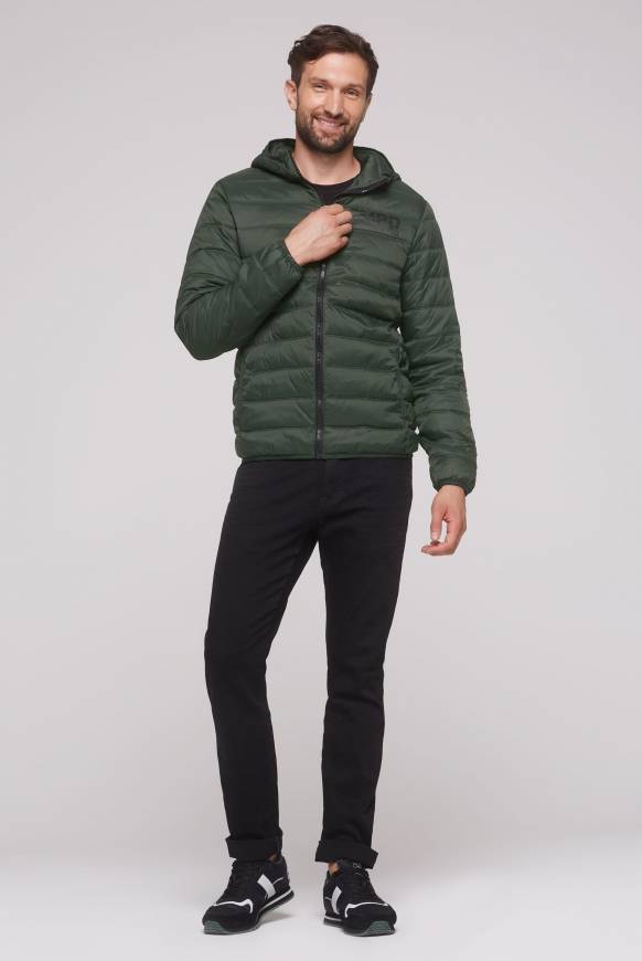 Soccx Leichte Steppjacke mit Kapuze khale green Bestseller