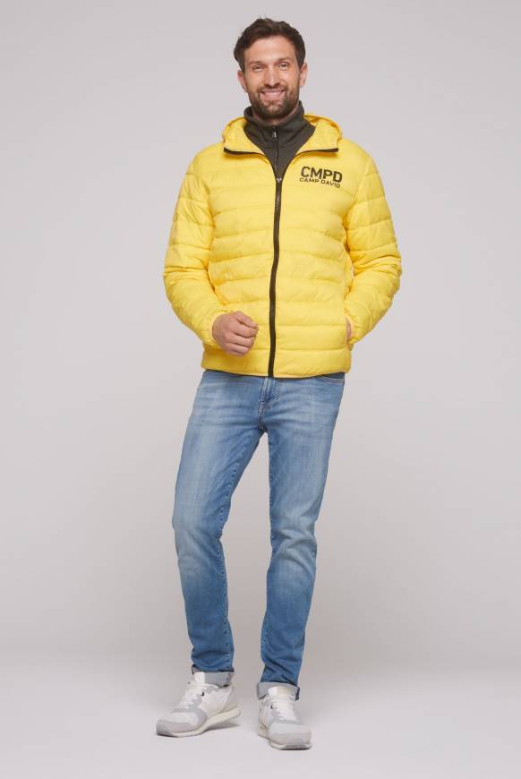 Soccx Leichte Steppjacke mit Kapuze industrial yellow Kauf eins, bekomm eins gratis