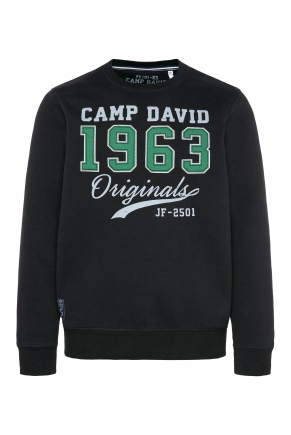 Soccx Sweatshirt mit Artwork im Retro-Style black Sonderangebote