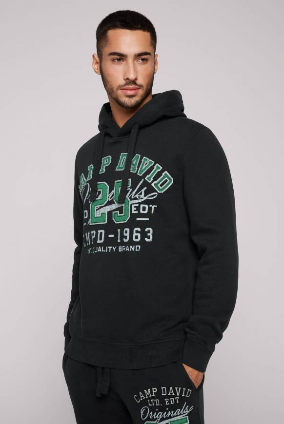 Soccx Hoodie mit Artwork im Retro-Style black Tiefpreis