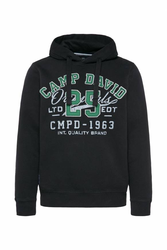 Soccx Hoodie mit Artwork im Retro-Style black Tiefpreis