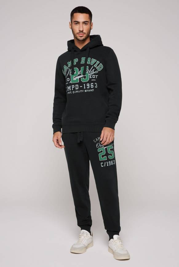Soccx Hoodie mit Artwork im Retro-Style black Tiefpreis