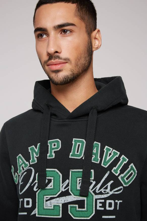 Soccx Hoodie mit Artwork im Retro-Style black Tiefpreis
