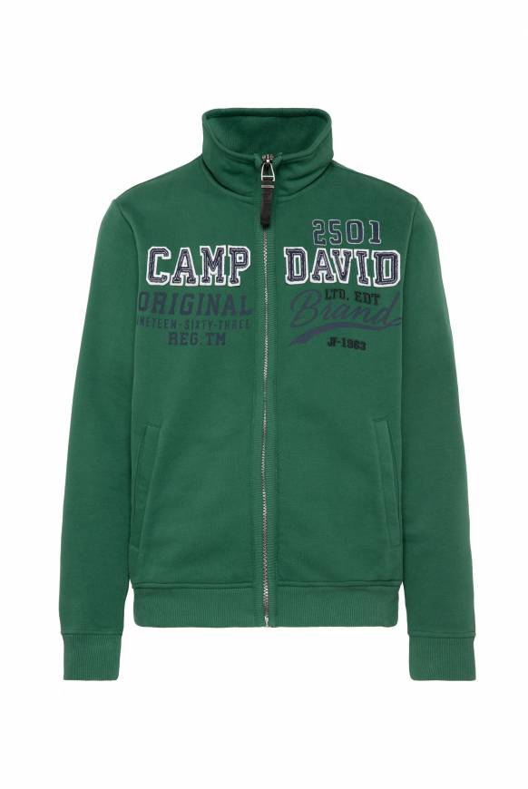 Soccx Sweatjacke mit Artwork im Retro-Style raw green Begrenzte Freigabe