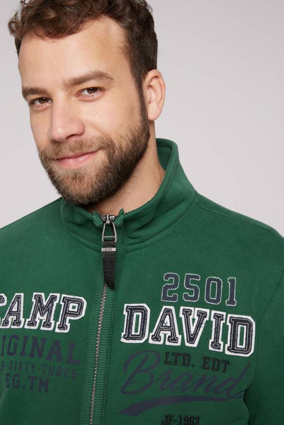 Soccx Sweatjacke mit Artwork im Retro-Style raw green Begrenzte Freigabe