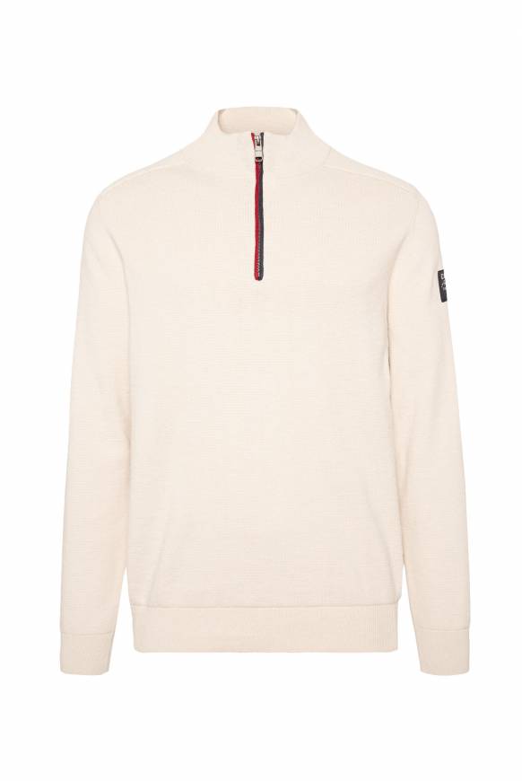 Soccx Troyer-Pullover mit Zipper-Detail ecru Kostenloser Versand international