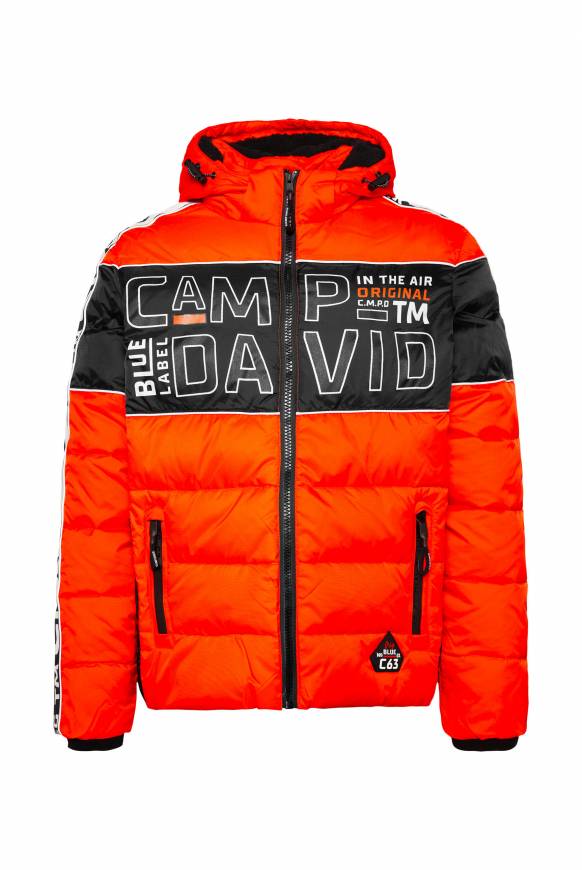 Soccx Winterjacke mit Colour-Blocking und Logo-Design signal orange zollfrei