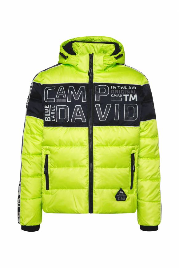 Soccx Winterjacke mit Colour-Blocking und Logo-Design neon kiwi Rabatte dieses Monats