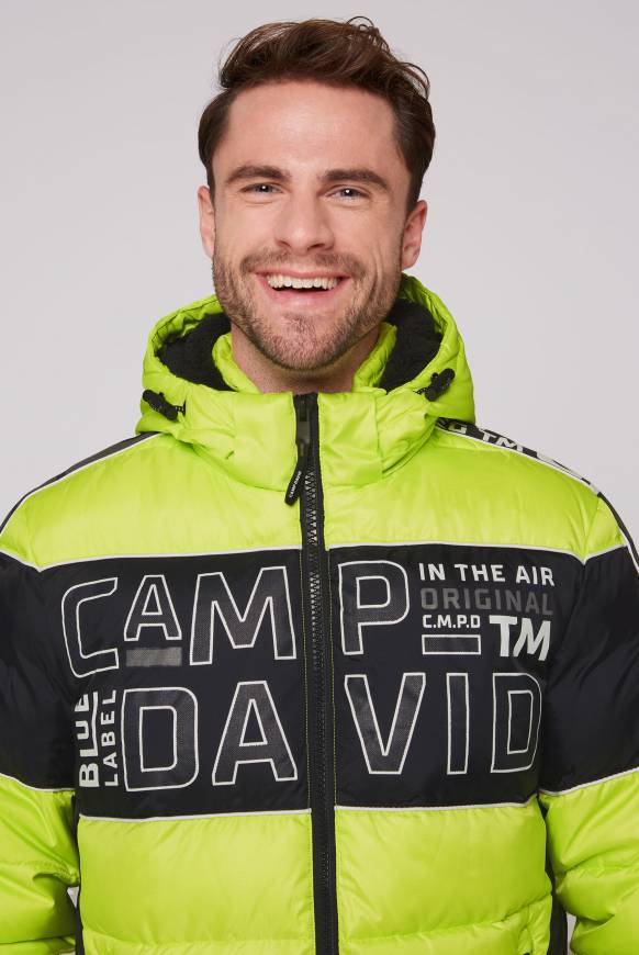 Soccx Winterjacke mit Colour-Blocking und Logo-Design neon kiwi Rabatte dieses Monats
