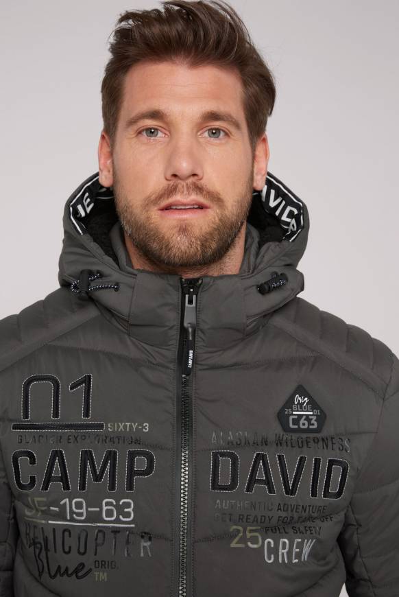 Soccx Winterjacke mit Kapuze im Ski-Design dark anthra Online