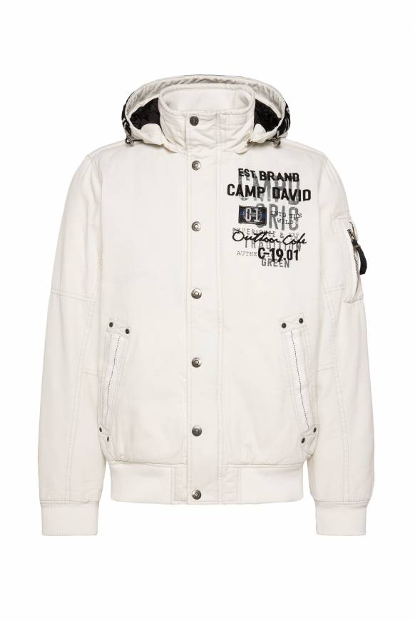 Soccx Winterblouson mit abtrennbarer Kapuze und Artworks kitt Fabrikpreis