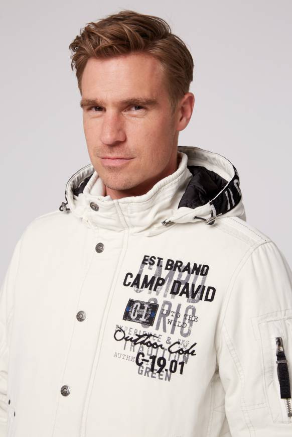 Soccx Winterblouson mit abtrennbarer Kapuze und Artworks kitt Fabrikpreis