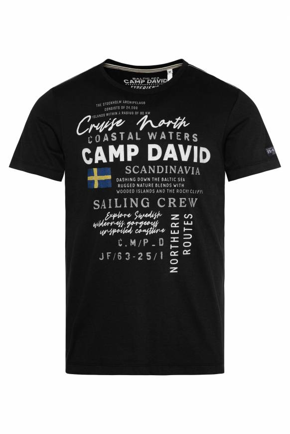 Soccx T-Shirt mit Print Artwork black Exklusivangebot