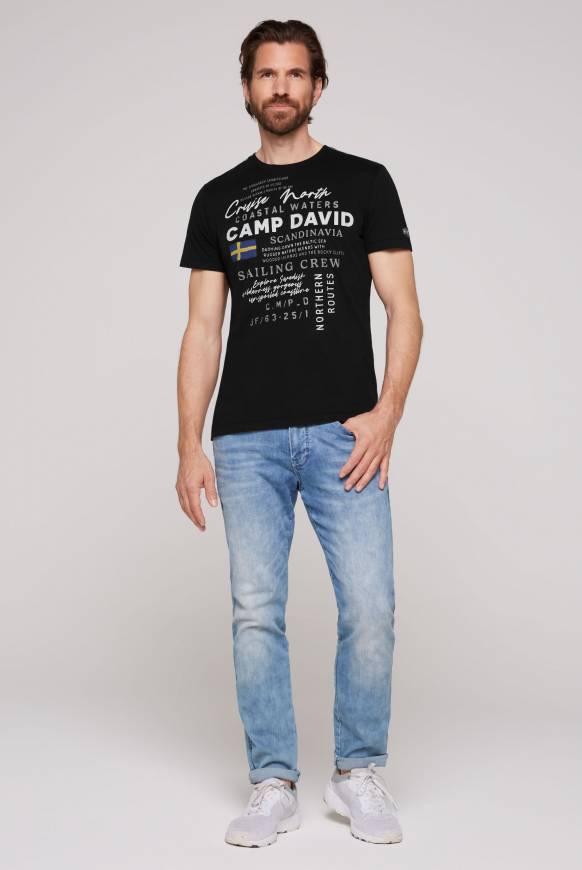 Soccx T-Shirt mit Print Artwork black Exklusivangebot