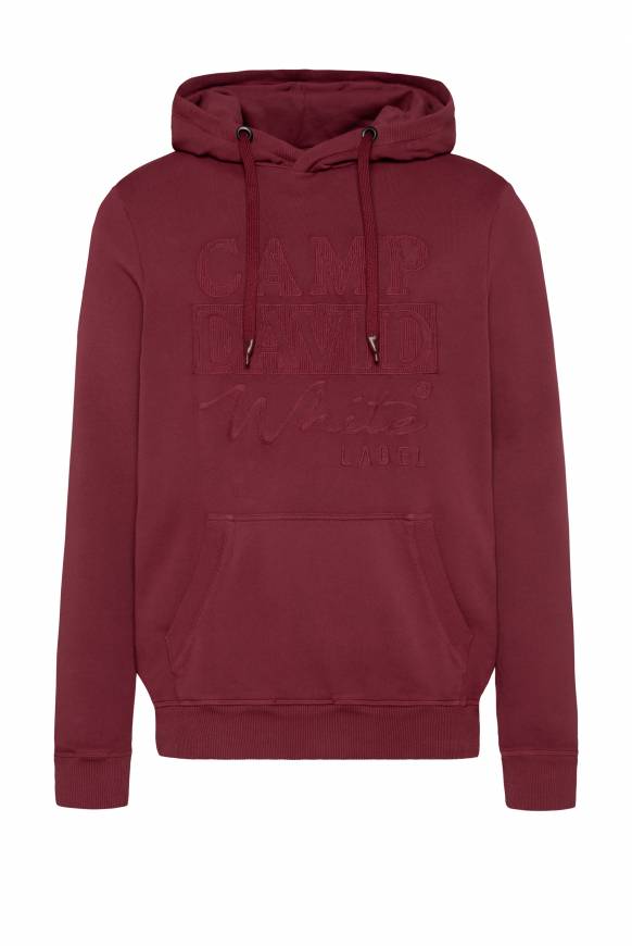 Soccx Hoodie mit tonigem Logo Artwork burgundy Saisonschlussverkauf
