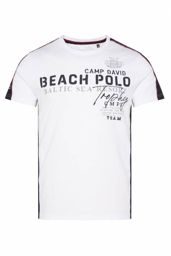 Soccx T-Shirt mit Color-Blocking und Artwork opticwhite Valentinstagsangebot