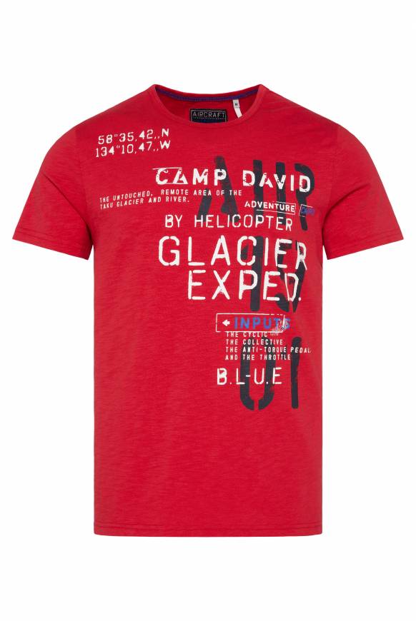 Soccx T-Shirt mit Print im Used Look flight red Top Angebot