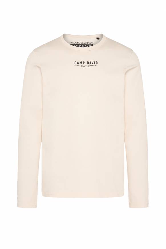 Soccx Longsleeve mit Logo Print ecru Neuheiten