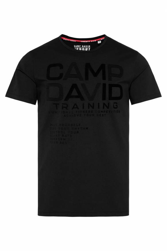 Soccx Sport-T-Shirt mit Artworks black Bestseller