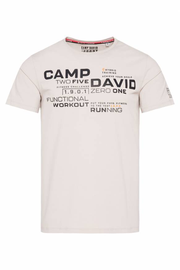 Soccx Sport-T-Shirt mit Artwork shell Saisonale Angebote
