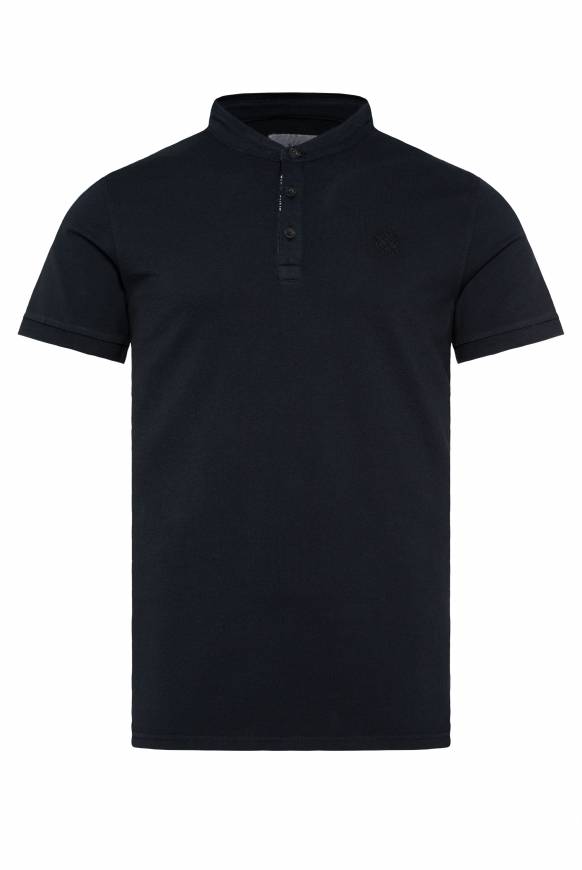 Soccx Henley-Shirt im Polo-Stil blue navy 50% Rabatt mit kostenlosem Versand