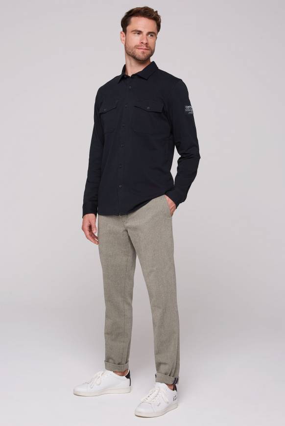Soccx Langarmhemd mit Klappentaschen blue navy Outlet