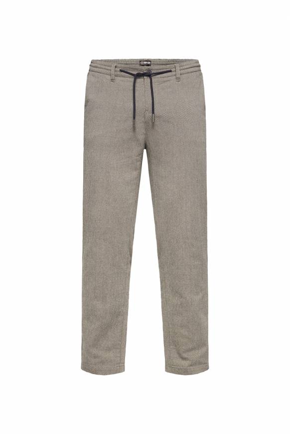 Soccx Chinohose im Joggers Tapered Fit tan Großer Ausverkauf