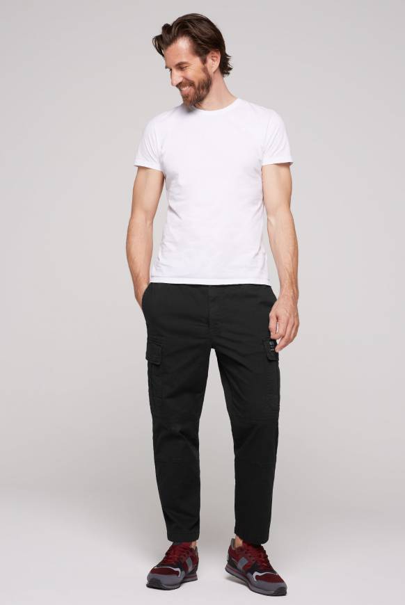 Soccx Cargohose mit Klappentaschen black Online Shopping