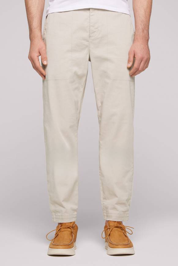 Soccx Hose mit Gummizug-Details cappuccino Cyber Monday