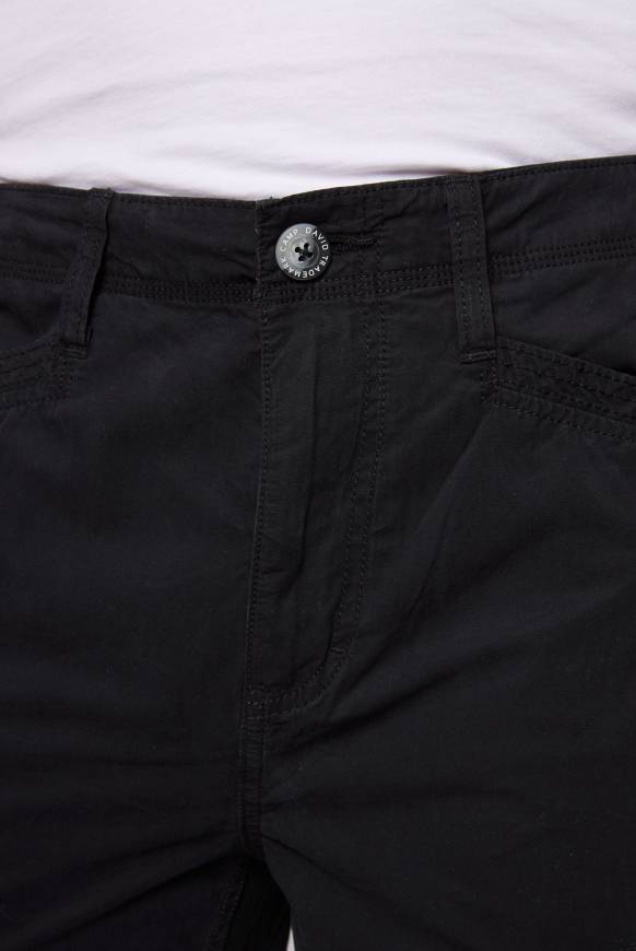 Soccx Leichte Cargohose mit Label Prints black Vatertagsangebot